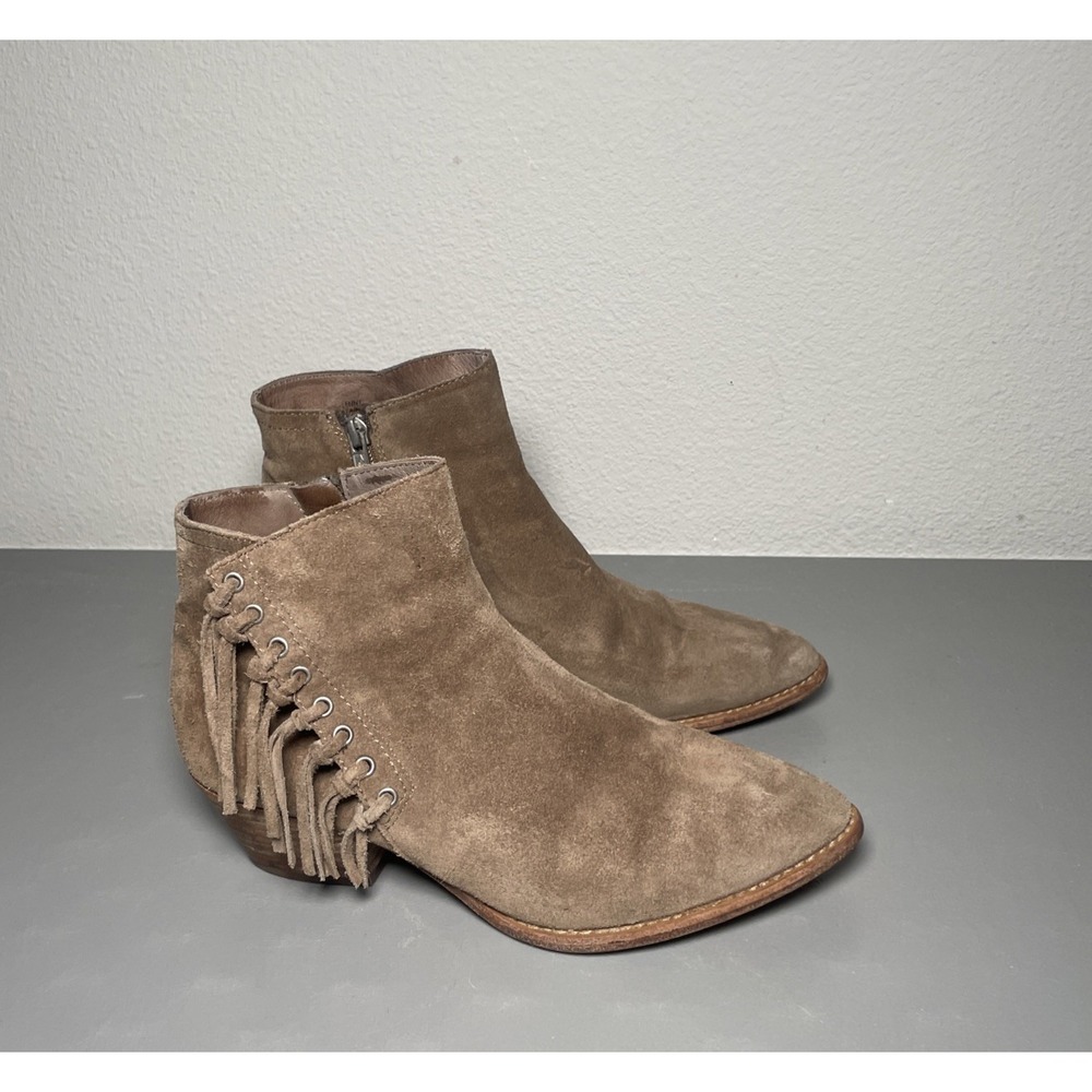 Ash Suede Ankle Boots Women's Size 39 Fringe Booties
